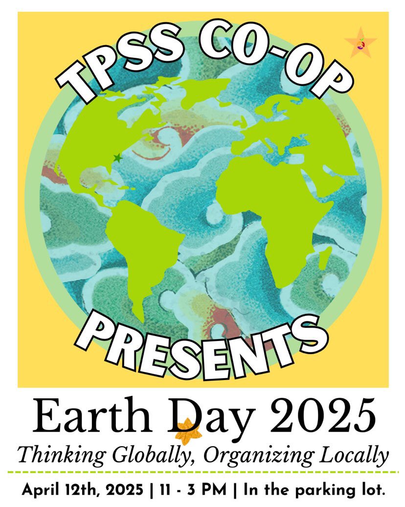 Join us tomorrow from 11-3, rain or shine for the @tpsscoop earth day celebration! We will be bringing some fun merch to sell as well as talking about the @fairfoodprogram and the work we do with the <a href="/immokalee/">tana alexandra</a>.workers 
201 Ethan Allen Avenue, Takoma Park, MD