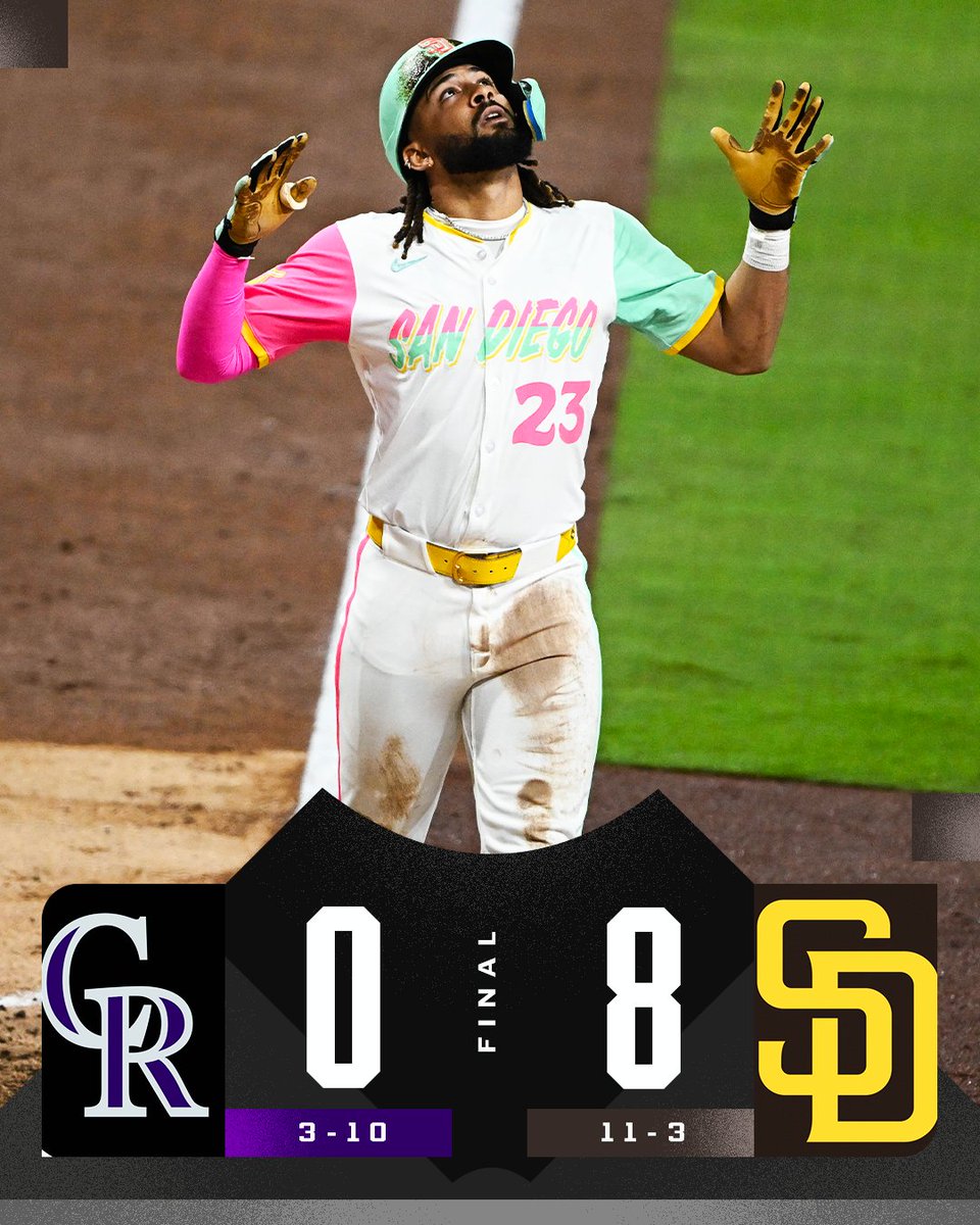 MLB's tweet photo. The @Padres improve to 11-3 on the season - and 8-0 at home! https://t.co/ATyYheNZ86