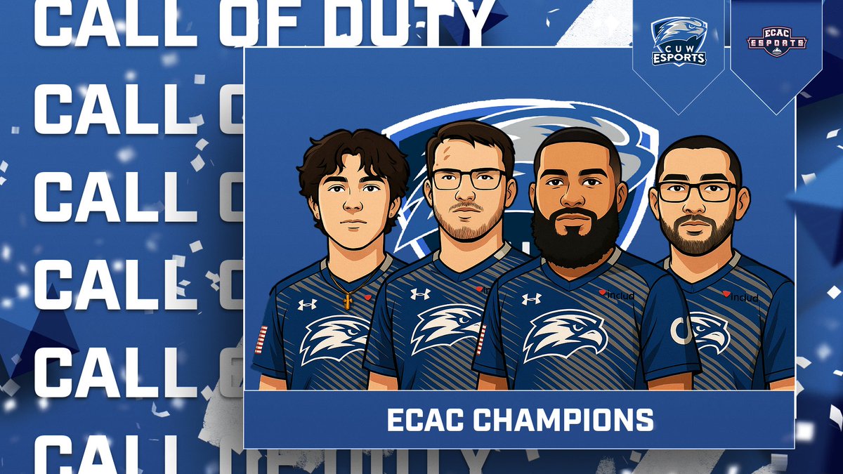 The mission is complete: The Varsity Call of Duty team captures the ECAC Division 2 Championship! The team finishes the season undefeated at 10-0! Congratulations to our championship squad of Indy, Kep, Knappz, &amp; Mettywood! #CUW #CUWEsports #CUDUB
