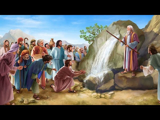 CatholicPersian's tweet photo. St. Paul saw Christ as the rock that gave water to Israel in the desert (1 Cor 10:4). 

Moses struck the rock, and life-giving water flowed (Ex 17).

So too, Christ’s side was pierced, pouring out water and blood for our salvation (Jn 19:34). https://t.co/Gg6wwiFu2B