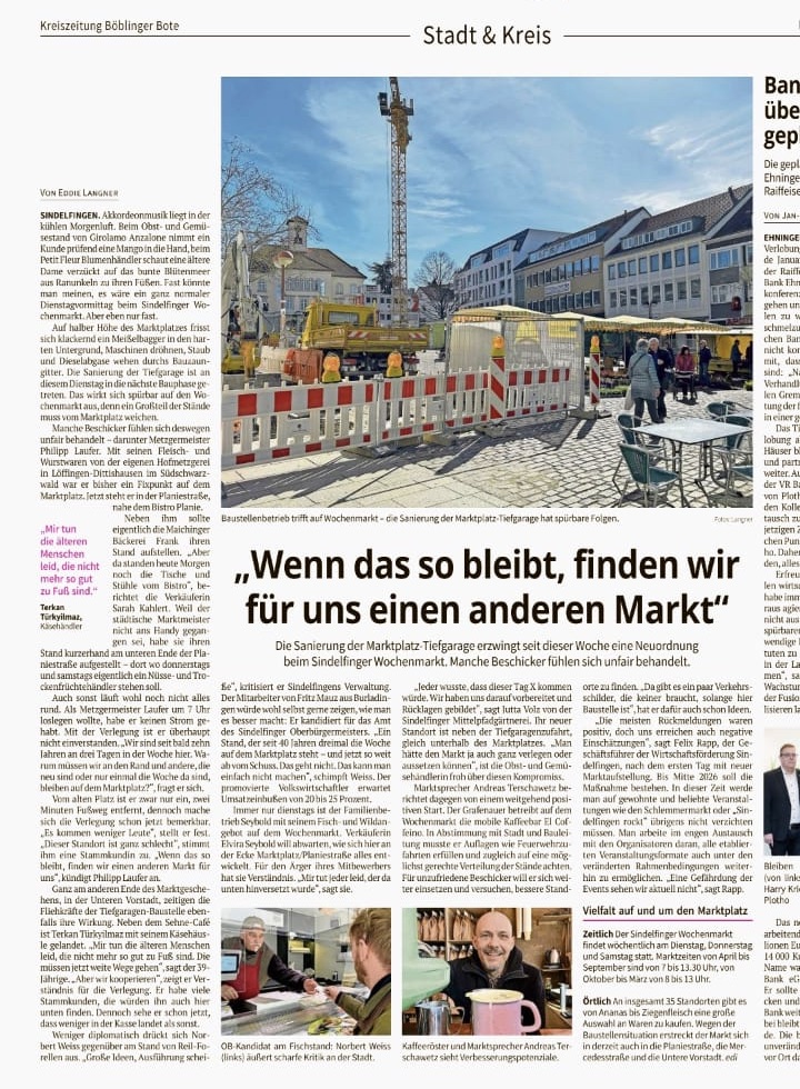 Wir sind heute wieder auf dem Wochenmarkt in Sindelfingen. Allerdings wurden wir ans letzte Ende verbannt. Hoffentlich finden mich meine Kunden. Lasst uns bitte nicht im Stich. Während die Händler die besten Plätze bekommen haben, müssen wir uns mit dem begnügen was übrig ist.