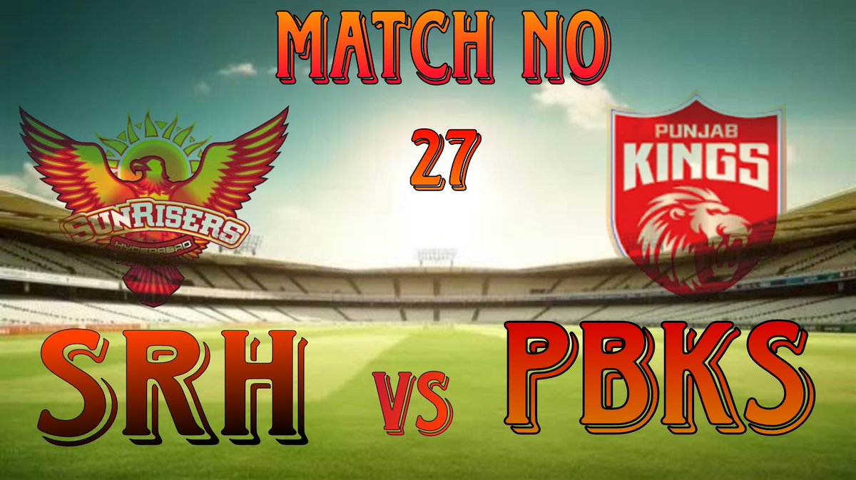 ball_batt's tweet photo. It's match no 27 of #TATAIPL between #SRHvsPBKS . Will Pbks wins and Promote to top of the table OR Srh wins and saves the hopes for playoffs. 
#TATAIPL #TrendingNow #orangearmy #sunrisershyderabad #SherSquad 
#PunjabKings #IPL2025 https://t.co/vJwBkXRhoE
