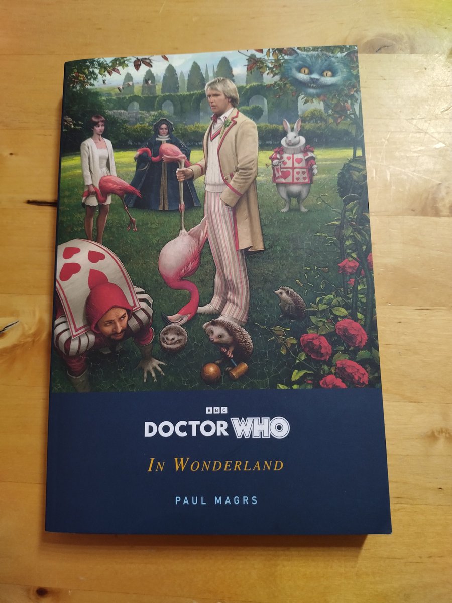 Caroniver413's tweet image. In Wonderland: Paul Magrs
An excellent new take on Wonderland, twisting all the classic pieces to fit our Doctor Who adventure. The Season 20 crew is one of my favorite TARDIS teams, and they're all great here.