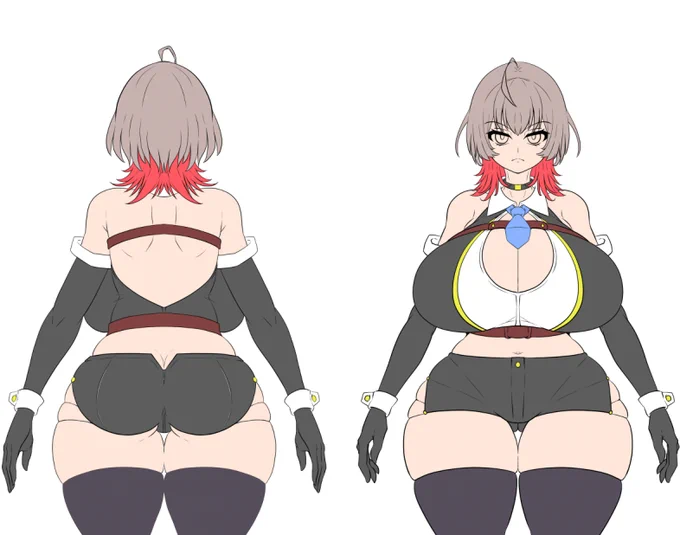 自キャラ練習の推移1枚目が最新 
