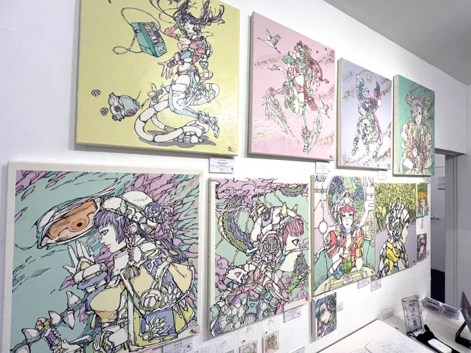 今日、内田さん( @mangalivepaint  )の個展のお手伝いに来てます。
明日まで開催ですよー!
【UCHIDART展】
場所: @DFGHarajuku WEST館 1-B
会期:4月9日(水)〜13日(日)
11:00〜19:00
※ギャラリー自体は20時までオープン 