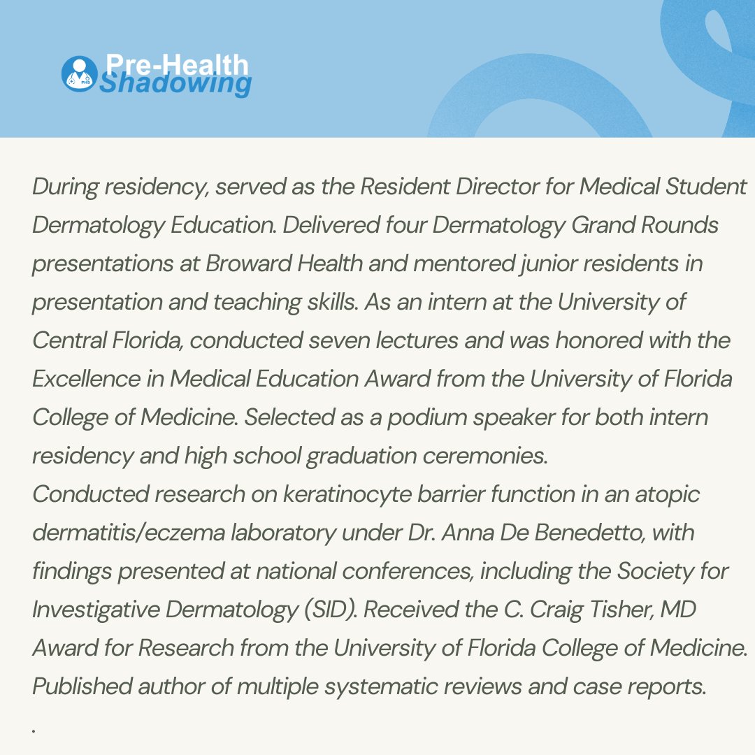 Pre-Health Shadowing tweet media