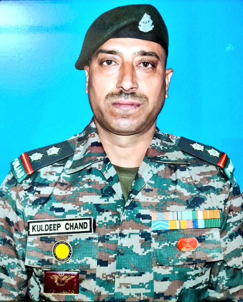 TheYouthPlus's tweet photo. Sub Kuldeep Chand of 9 PUNJAB laid down his life while gallantly leading a #CounterInfiltration operation along the #LineofControl in the #Keri-#Battal area of #Sunderbani on the n

Sub Kuldeep’s ultimate #sacrifice foiled an #infiltration attempt by #terrorists. https://t.co/PlzbkjAJyy