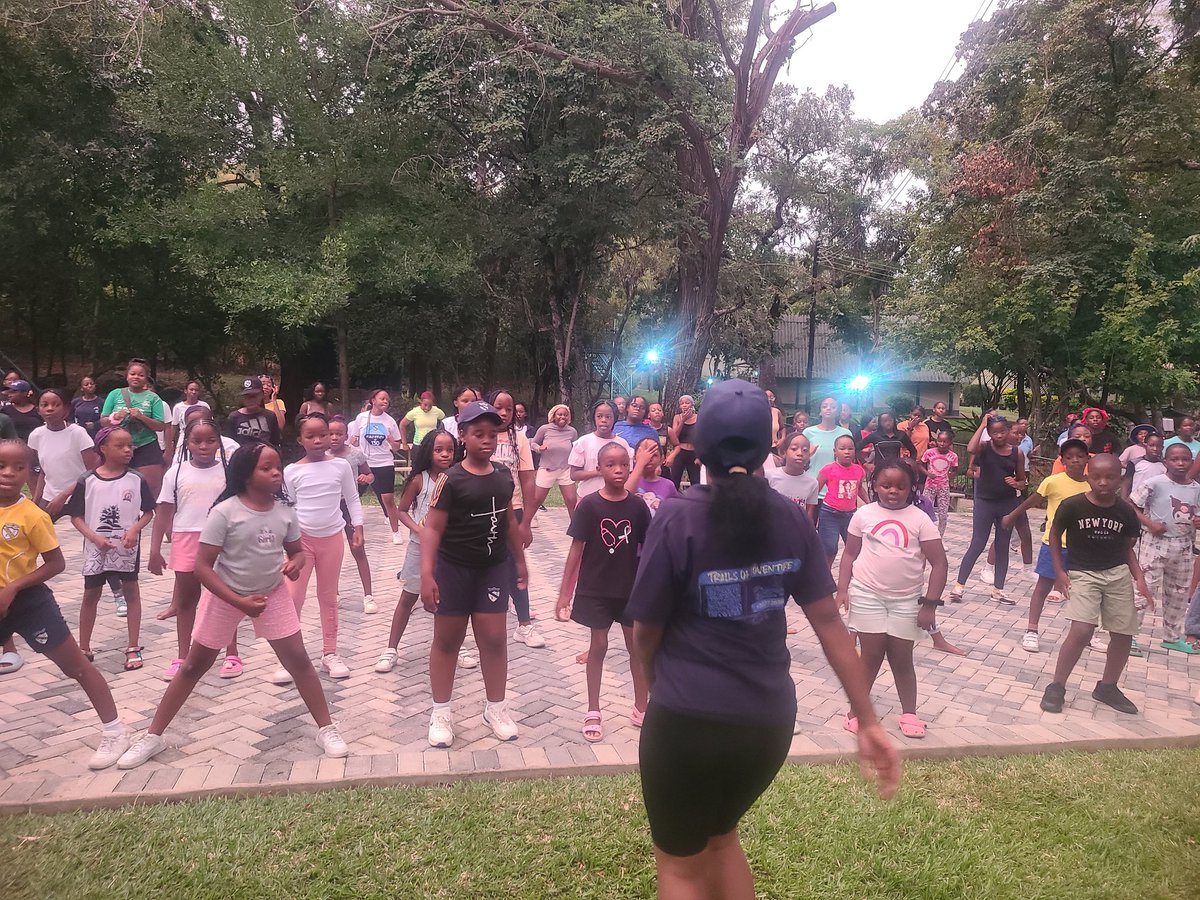 DevineIntTravel's tweet photo. #happeningnow morning exercises led by Coach Aby #dominicanschools #DYMtour #DevineInt #kariba @annamiti1 @munyabless @healthtimeszim @Drey_Galawu https://t.co/k2Jvq5EZQF