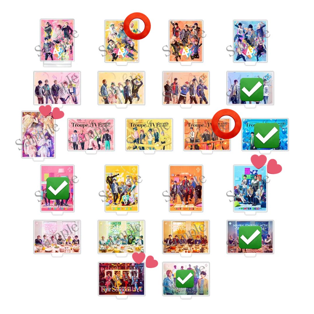 e_enjc's tweet photo. @1 【交換/譲渡】 エーステ グッズ アクリルポスター

譲(⭕️)：夏組旗揚げ,トルライ秋

求(︎💕︎)：冬単2023＞フォーライ2020,2024＞アクリルクリップ東

4/12,13劇場手渡しでの交換希望です。 https://t.co/qVY9RCJRpC