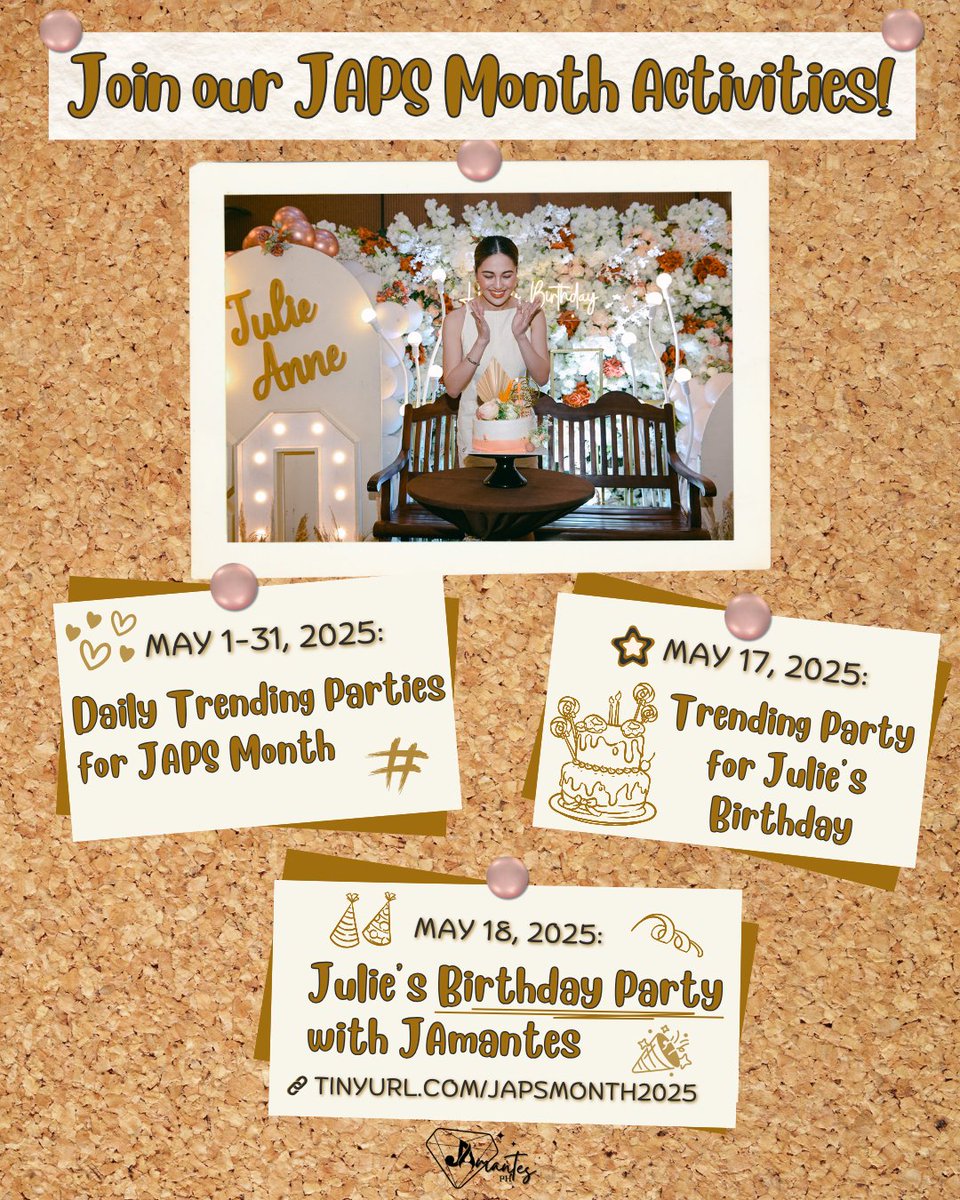 JAmantesPH's tweet photo. JAPS Month is coming! You are invited to join the different fan activities for Julie! 🧡🔶️

🔗 https://t.co/115zk4Lcsr

#JulieAnneXJAmantes
#JulieAnneSanJose | @MyJaps https://t.co/0v2nhqzDc5