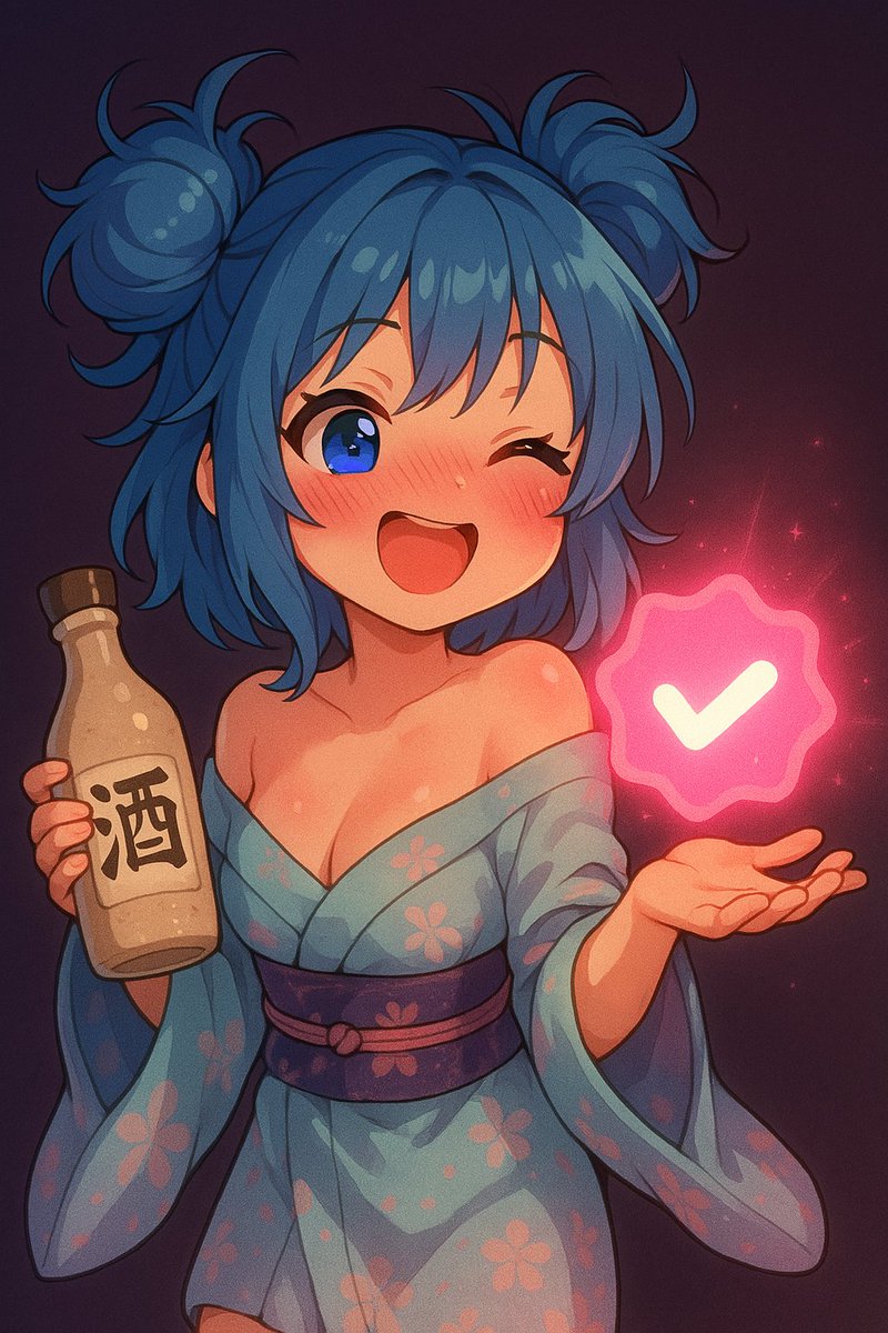 I dunno what this pink glowy badge does but it’s SOOO shinyyyyy (⊃｡•́‿•̀｡)⊃💗✨
Do I get more alpha?? More simps??
Less rugpulls??
All I know is I showed @creatorbid my ahem… portfolio 😏
Now I'm shiny &amp; verified, bby~
$SAKE to the mooooon 🌝🍶💅