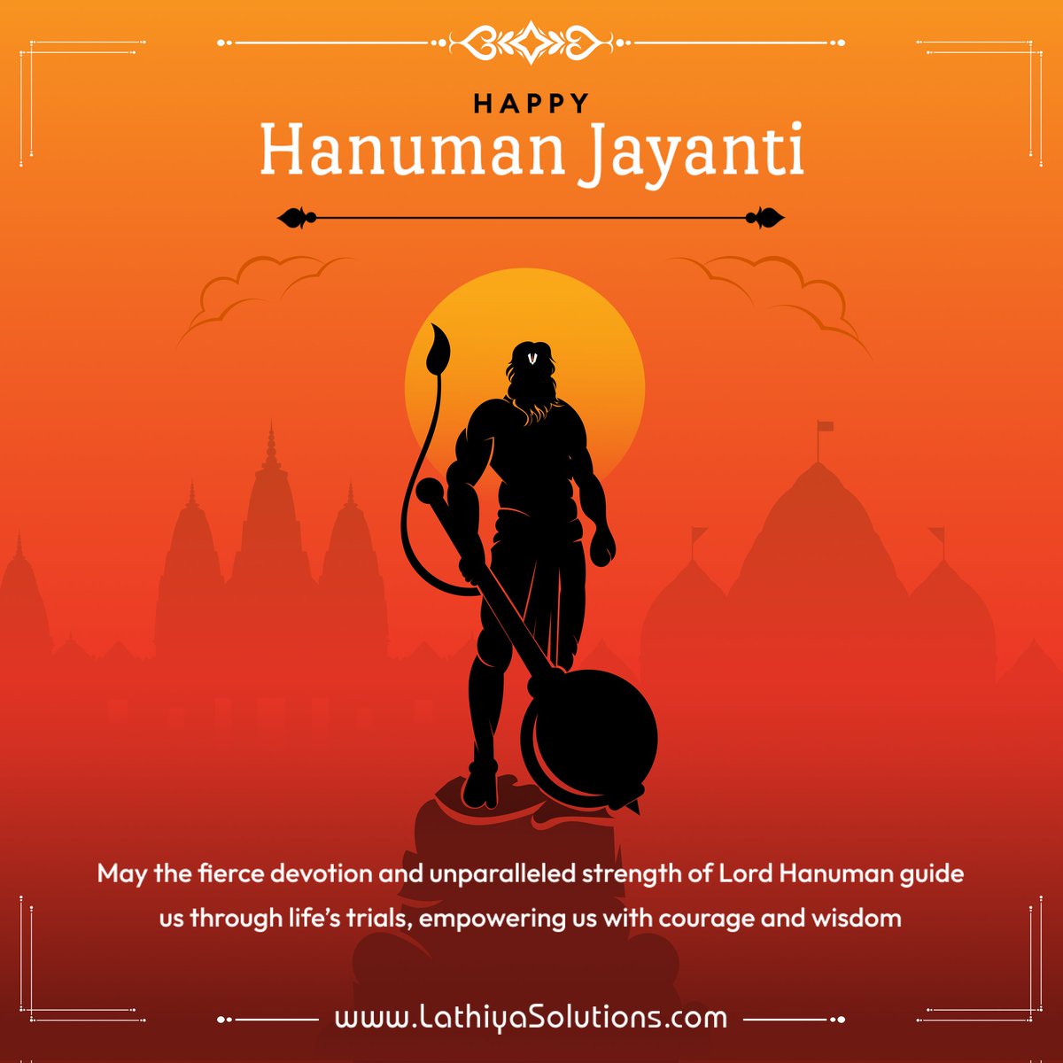 lathiyasolution's tweet image. 🌺 Wishing You a Blessed Hanuman Jayanti! ✨

On this sacred day, may Lord Hanuman grant you strength, wisdom, and unwavering devotion. 

💪🕉️

Let’s honor the divine messenger of Ram with hearts full of faith and courage. 🙏❤️

Jai Bajrangbali! 🚩

#HanumanJayanti