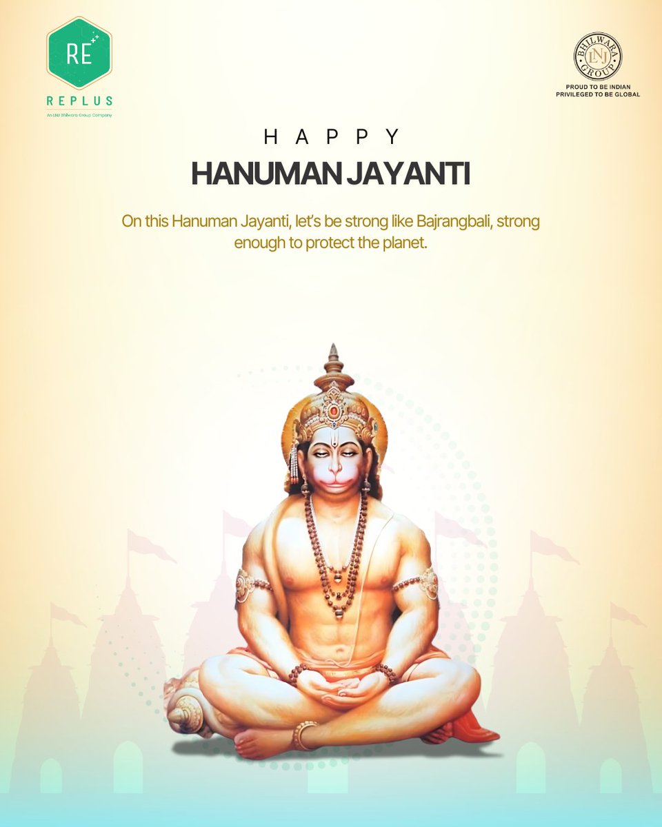 REPLUS_INDIA's tweet photo. Strength. Devotion. Purpose. On this Hanuman Jayanti, let’s align these values to build a sustainable and conscious future.

#HanumanJayanti #JaiHanuman #DevotionAndStrength #SpiritualWisdom #InnerPower #REPLUS https://t.co/9c2byztQ38
