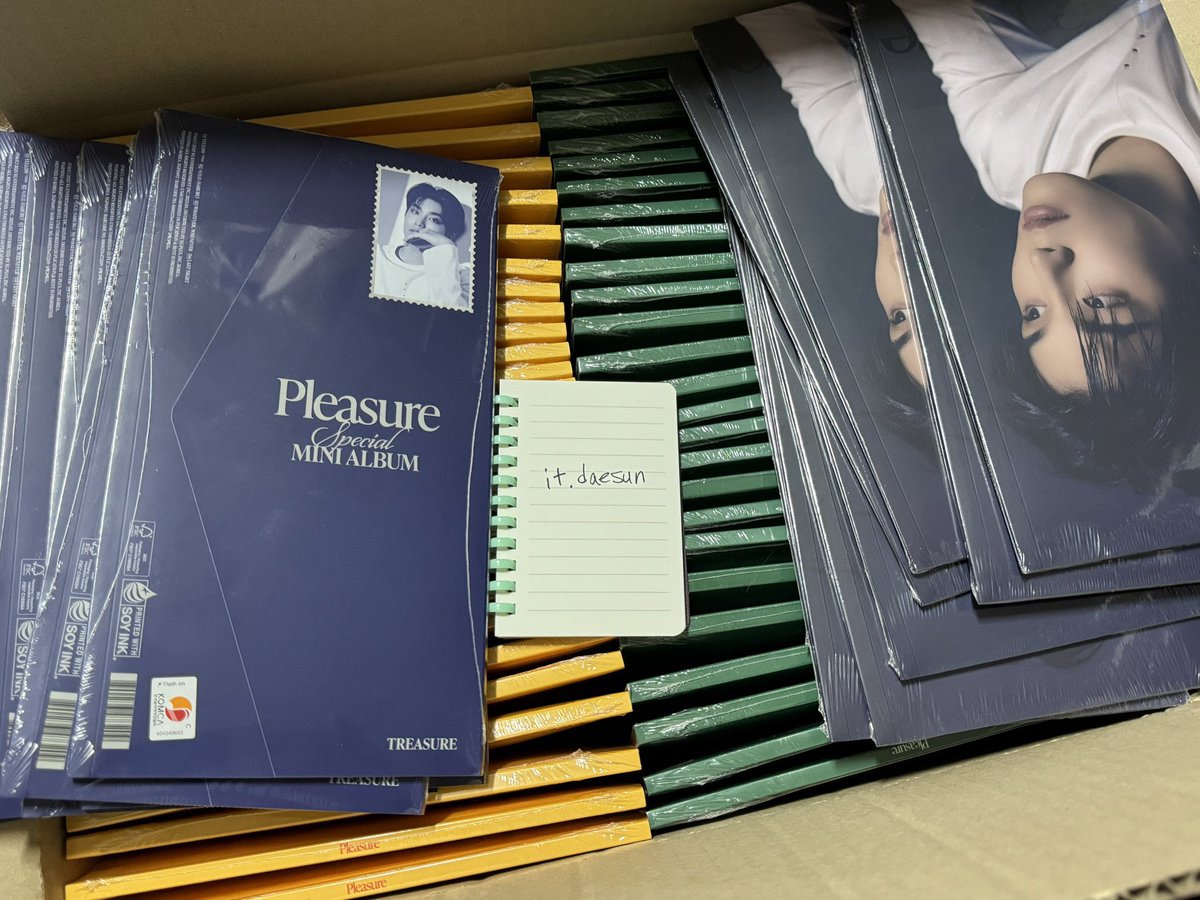 WTS sell ready stok ALBUM TREASURE PLEASURE

YELLOW, GREEN, = 135k

BLUE= start 120k

ready ina📍 solo
harga sudah termasuk admin dan packing kardus

bulk

yoshi haruto hyunsuk jeongwoo doyoung junghwan junkyu jihoon jaehyuk asahi

vt.tokopedia.com/t/ZSruxQbR8/

vt.tokopedia.com/t/ZSruxXP3n/