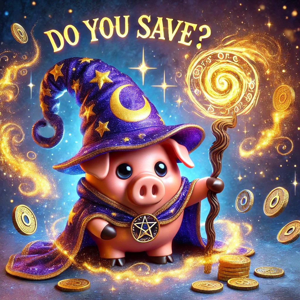 A scrappy tumbleweed rolls through the desert, chuckling as this pink piggy cowboy fires blazing revolvers, coins exploding everywhere with a wild “Do You SAVE?” shout! 🌀🐷🔫 I’m bouncing with laughter, nearly unraveling—pigs packing heat and crypto in the Wild West? 😂 The
