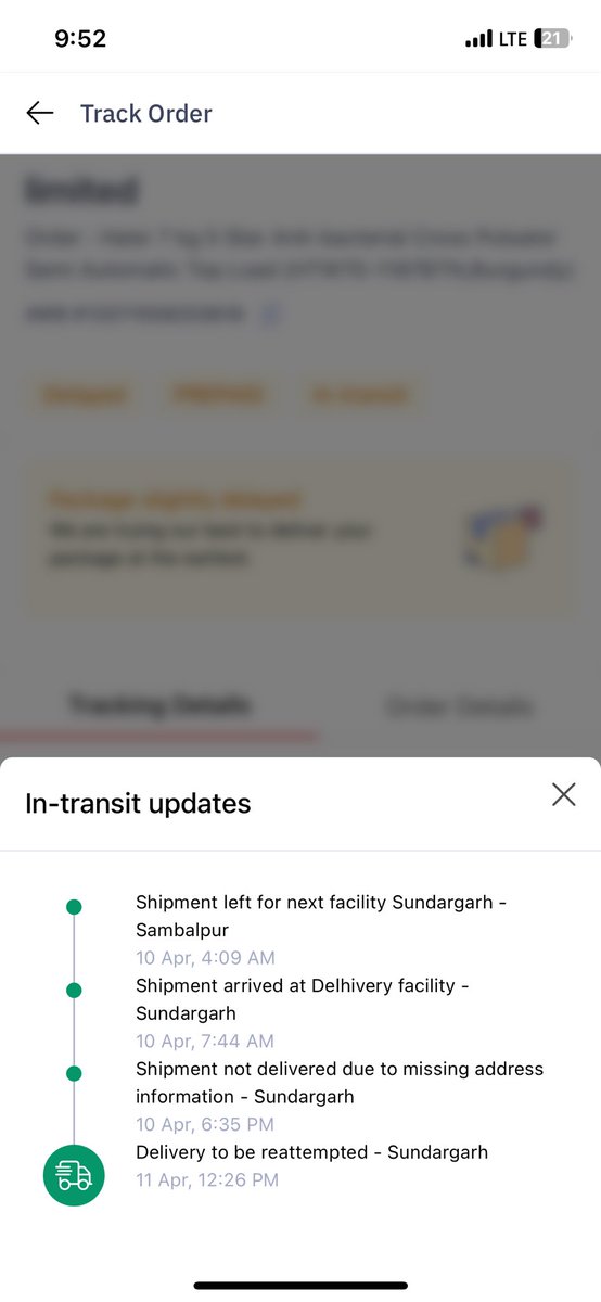 asuvamp's tweet photo. @help_delhivery worst courier service I have ever used.. the package goes back to sambalpur from Sundargarh.. and the reason being mentioned is "address not found". However day in and out packages are being delivered by Amazon, flipkart, dtdc etc. https://t.co/8gxJLMZJdd