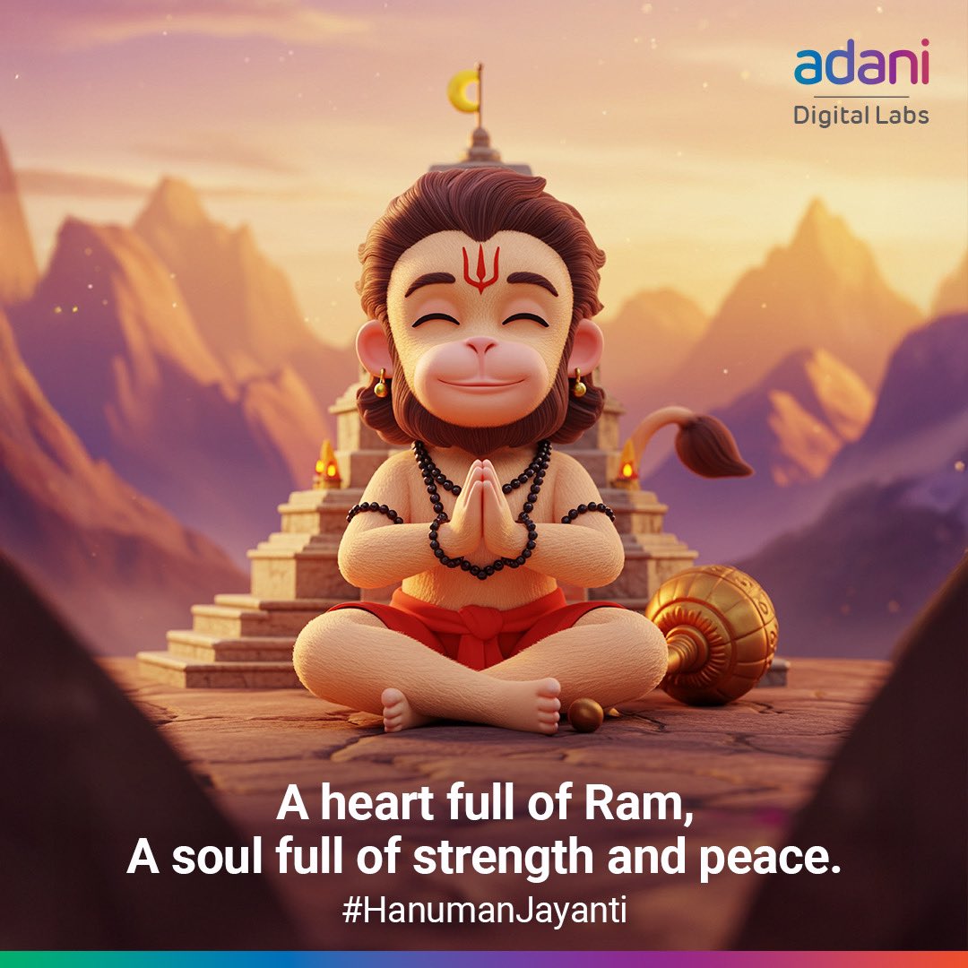This Hanuman Jayanti, let’s channel the strength to break barriers, the focus to grow, and the courage to make history—together.
 
#AdaniDigitalLabs #HanumanJayanti #Strength #MakeHistory