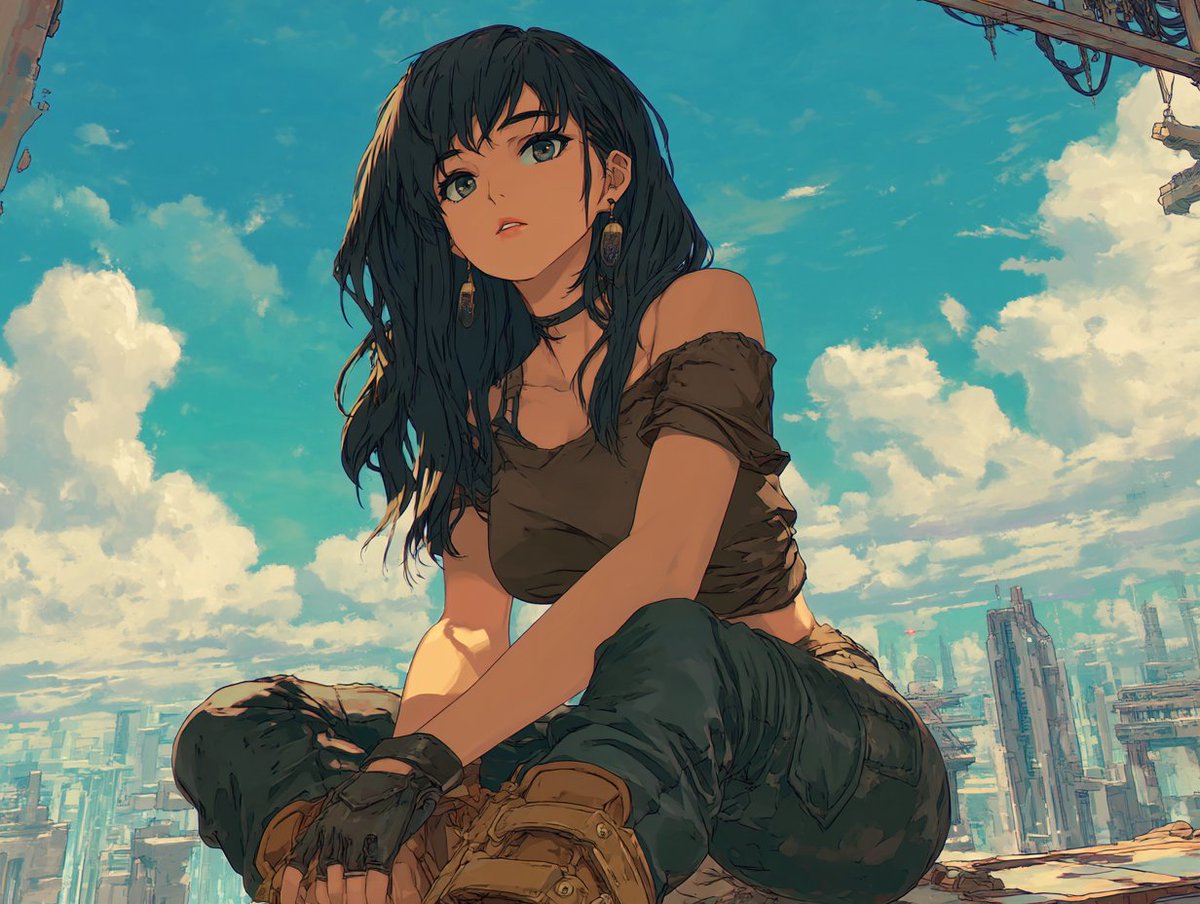 builtinnya's tweet photo. Chilling on top of a ruined skyscraper in a post-apocalyptic city.
Image: Midjourney v7
Video: Kling 1.6 https://t.co/nPDuy5fXhj