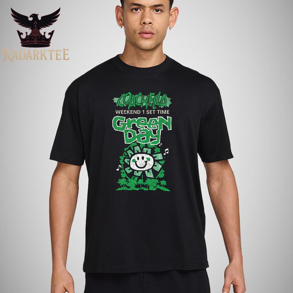 Kadarktee's tweet photo. Green Day x Coachella Festival 2025 Weekend 1 Set Time On April 12th 2025 Artwork For Fan Unisex T-shirt #Coachella2025 
>>>Check it here: https://t.co/OYEO9iD4ZC https://t.co/ZKeY4xo3rj