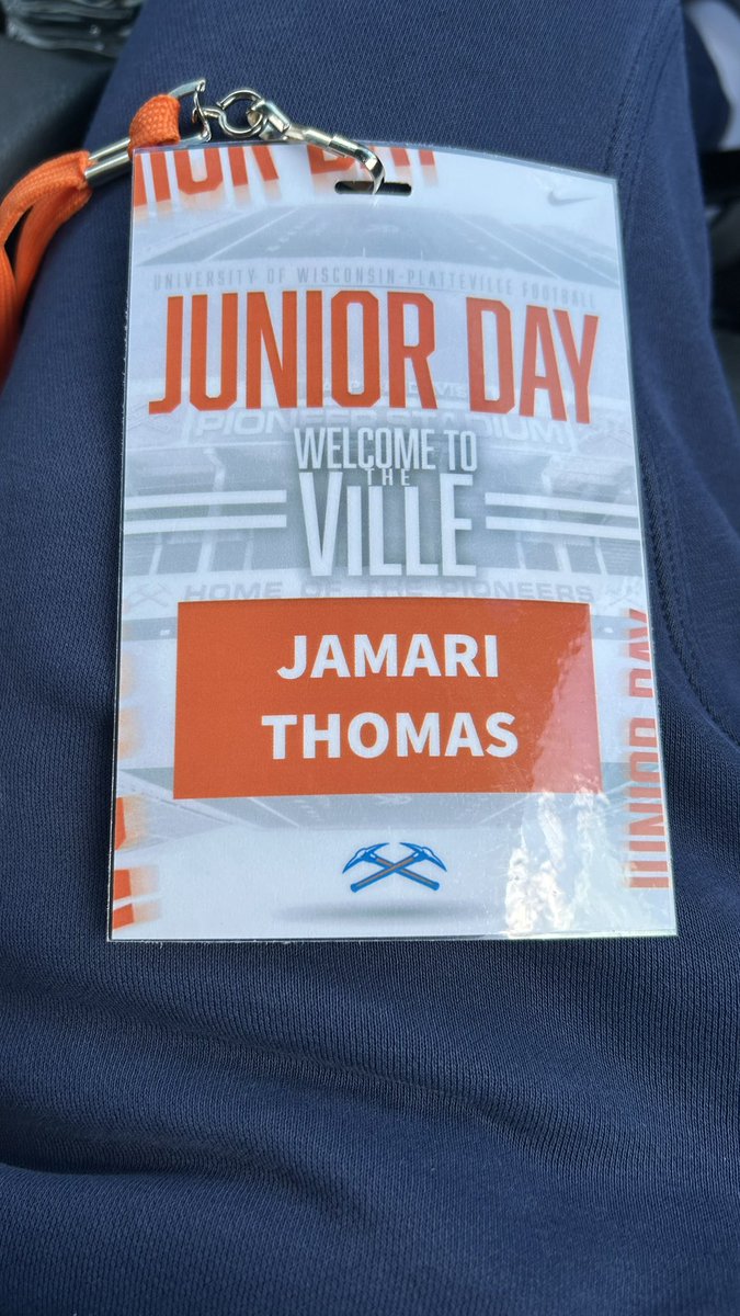Jamari Thomas (@jamari_thomas7) on Twitter photo I had a great time at University of Wisconsin-Platteville, thank you to <a href="/CoachBauder5/">Dan Bauder</a> <a href="/CoachMikeUWPlat/">Michael Alberico</a> <a href="/Ryan_Munz/">Ryan Munz</a> and <a href="/UWPlattFootball/">UW-Platteville Football</a> for having me, I loved it!!
<a href="/Hawks4Football/">Hillcrest Hawks Football 🏈</a> I had a great time at University of Wisconsin-Platteville, thank you to <a href="/CoachBauder5/">Dan Bauder</a> <a href="/CoachMikeUWPlat/">Michael Alberico</a> <a href="/Ryan_Munz/">Ryan Munz</a> and <a href="/UWPlattFootball/">UW-Platteville Football</a> for having me, I loved it!!
<a href="/Hawks4Football/">Hillcrest Hawks Football 🏈</a>