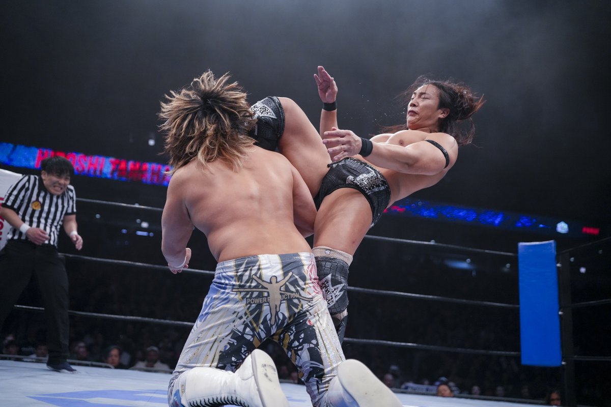 njpwglobal's tweet photo. ICYMI Konosuke Takeshita was victorious in #ACEvsALPHA at Windy City Riot, after a heroic effort from the Ace ended Hiroshi Tanahashi's US career.
#njriot report:
https://t.co/qbpxTg0akp
Order the replay!
https://t.co/JGrCWF3pbv
#njpw https://t.co/O0qb0fuGRX