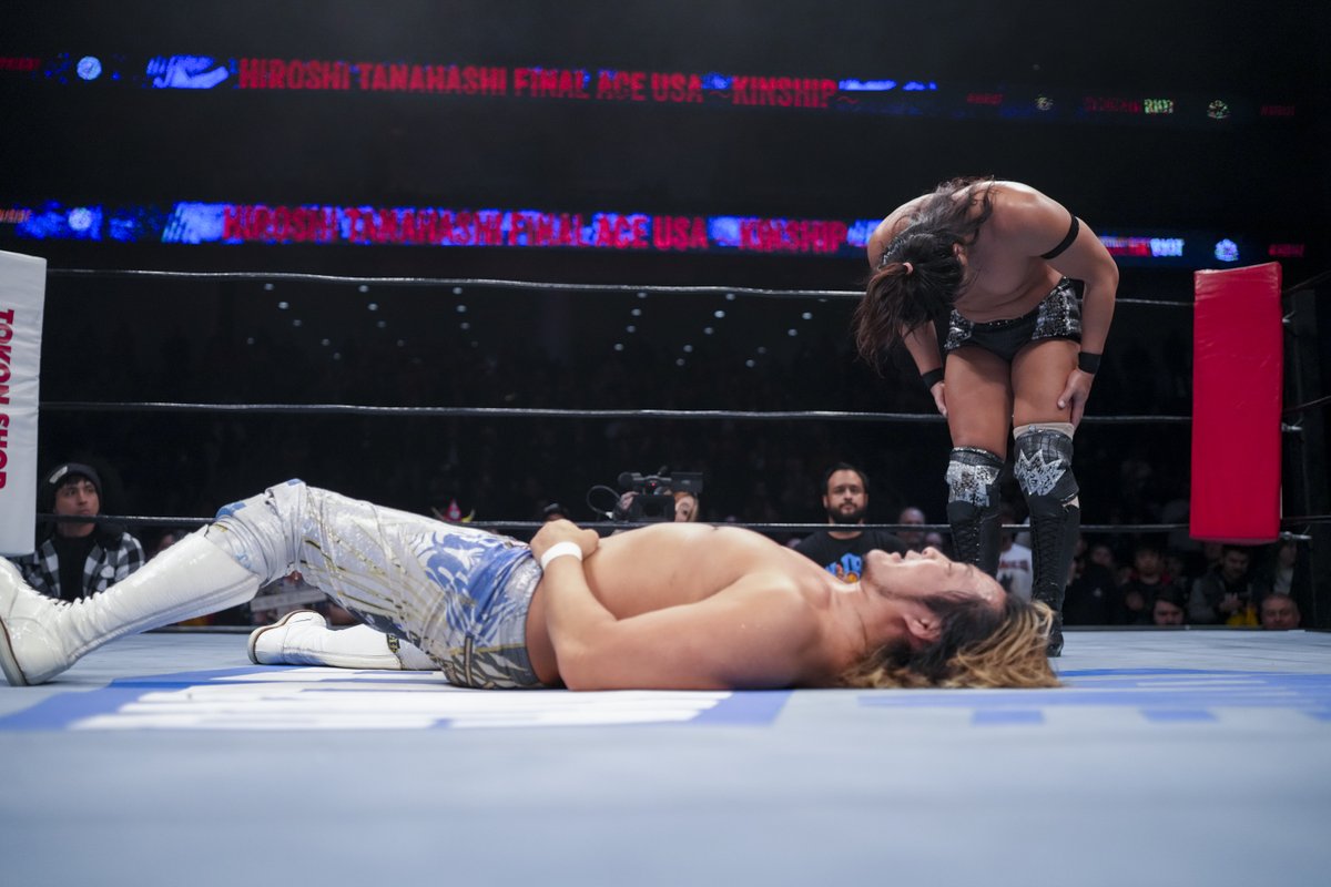 njpwglobal's tweet photo. ICYMI Konosuke Takeshita was victorious in #ACEvsALPHA at Windy City Riot, after a heroic effort from the Ace ended Hiroshi Tanahashi's US career.
#njriot report:
https://t.co/qbpxTg0akp
Order the replay!
https://t.co/JGrCWF3pbv
#njpw https://t.co/O0qb0fuGRX