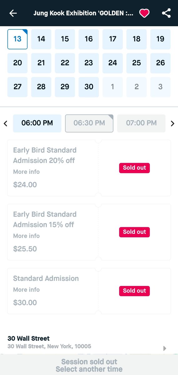 Jungkook's highly successful exhibition "Golden: The Moments" has SOLD OUT 32 sessions completely, showcasing immense demand in NYC!