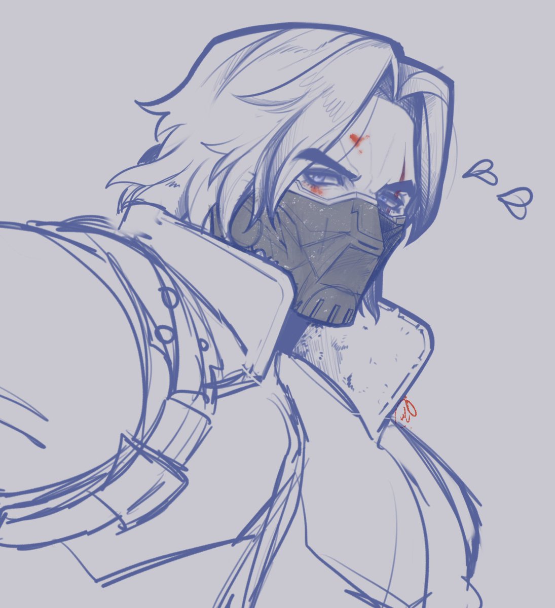 Playing marvel rivals and mi princessa bucky came back into my mind hehe #wintersoldier