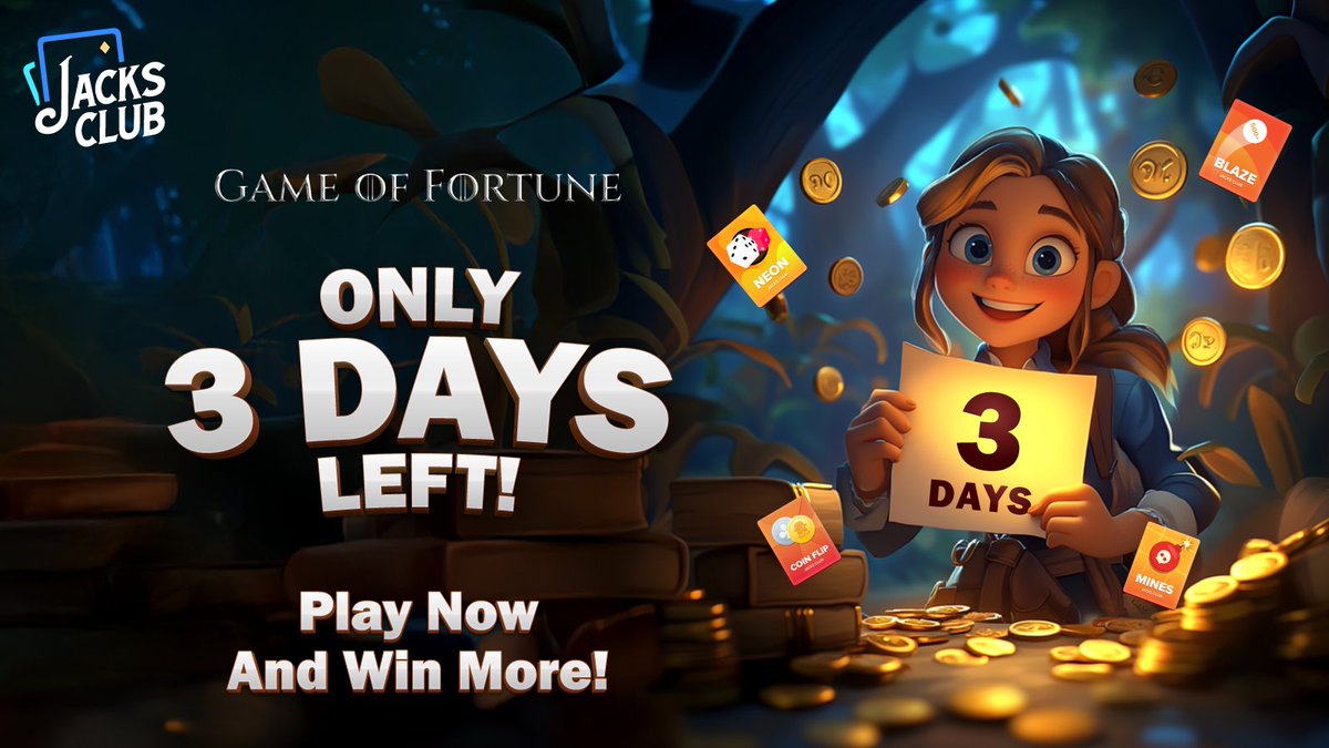 JacksClubCasino's tweet photo. 🚀 The Final Battle is Here! 🎰🔥
Hurry Up and Play More!!!
👀 Will it be YOU? Stay tuned!
🔗 https://t.co/X0SbFiHgbR
#JacksClub #GameOfFortune #CryptoCasino https://t.co/RZLE0j7yTD