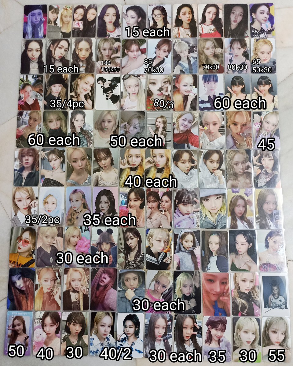 Nayeonyeon3's tweet photo. #pasaraespa #pasarive #pasarkep1er #pasartxt #pasarNewJeans #pasarexo 
#pasaritzy #pasarstayc #pasarsnsd wts aespa photocard poca karina winter ningning giselle @pasaraespa @pasaraespaMY https://t.co/XzFdurOlJX