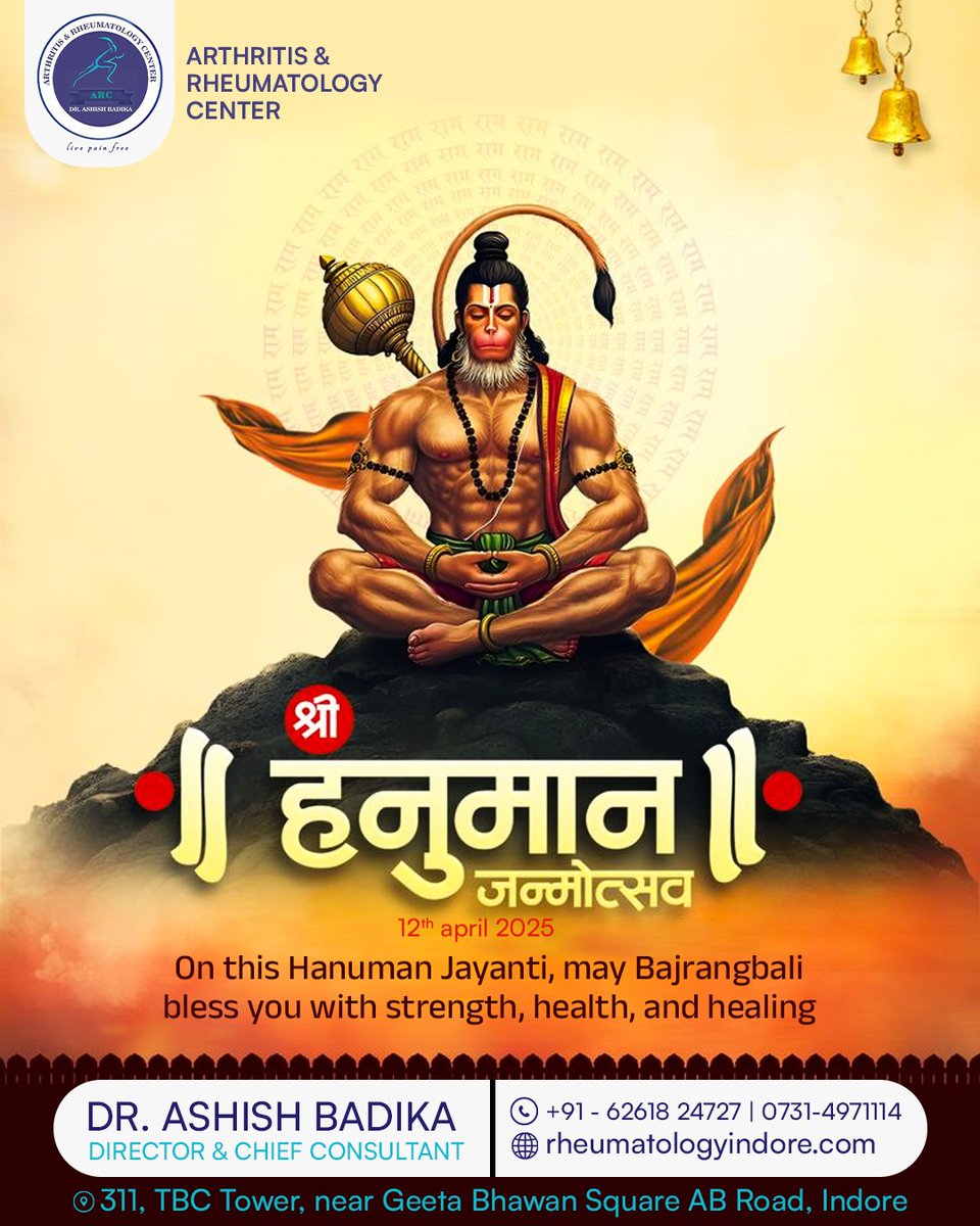 ashishbadika's tweet photo. May the divine strength and selfless devotion of Lord Hanuman inspire you to overcome every obstacle with faith and courage. 
..
Happy Hanuman Jayanti!
..
#happyhanumanjayanti #hanumanjayanti2025 #bajrangbalikiJai #lordhanuman #hanumanbhakti #divineblessings #spiritualjourney https://t.co/Fv2kuQannT