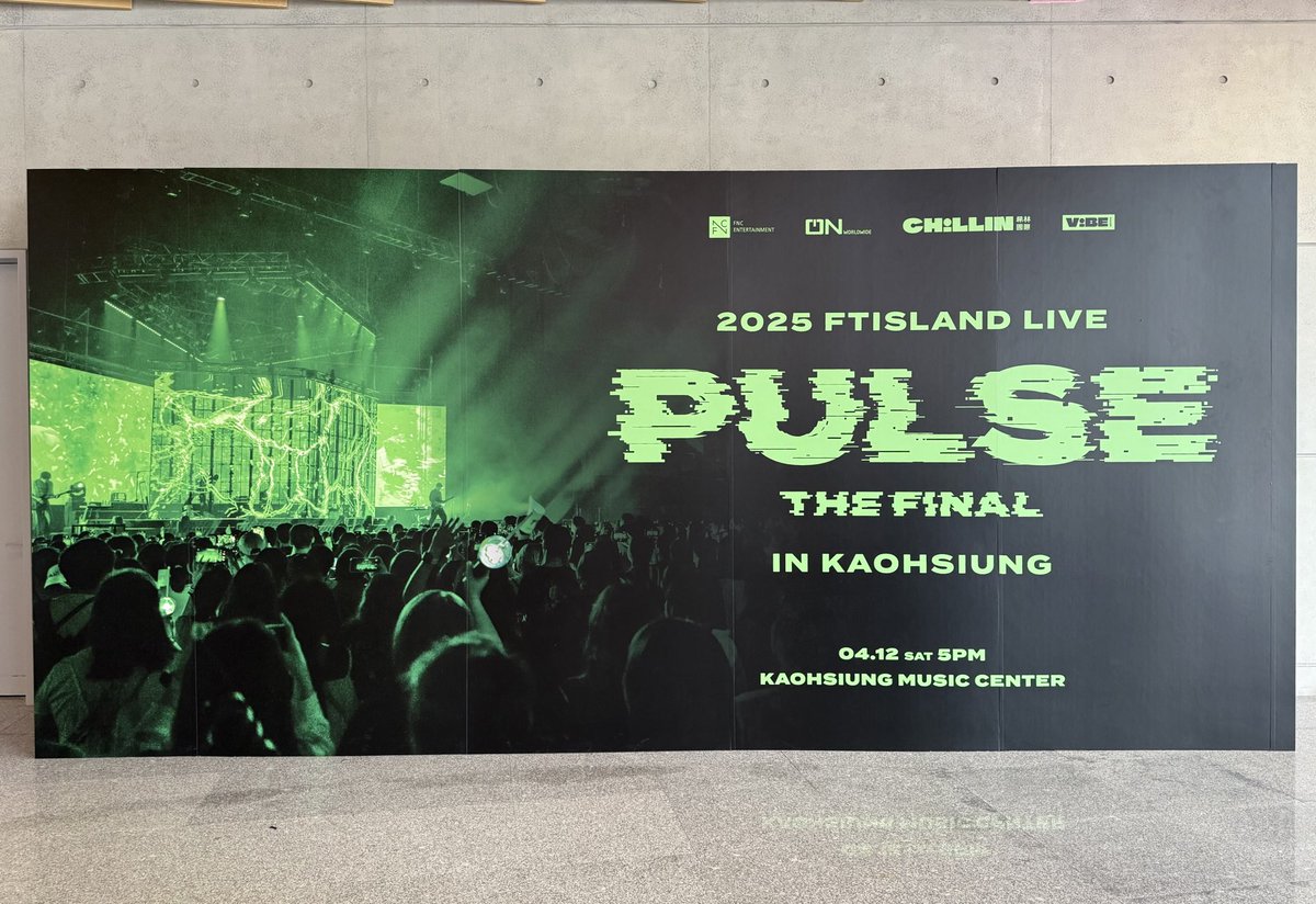 jsm_j's tweet photo. FTISLAND LIVE ‘PULSE’ THE FINAL IN KAOHSIUNG

2025.04.12(Sat) 
Kaohsiung Music Center

#FTISLAND #PULSE #THE_FINAL https://t.co/DXGf6qqzHj