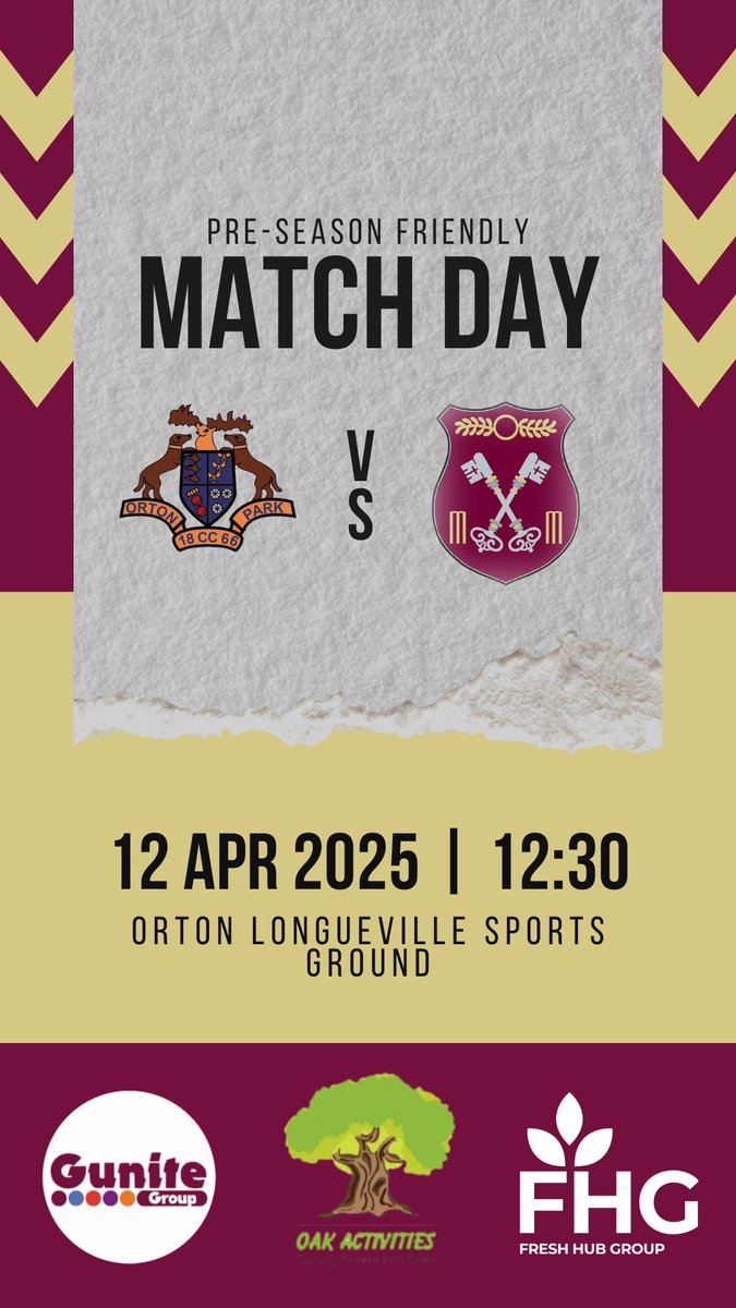 “Cricket is back! Today we take on Orton Park in a pre-season friendly!” <a href="/OrtonParkcc/">Orton Park CC</a>