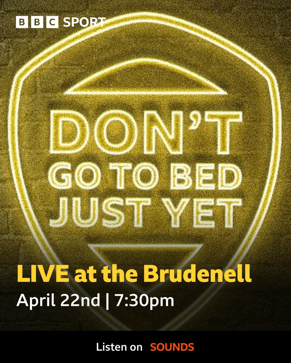 BBC Sport West Yorkshire (@bbcwys) on Twitter photo ποΈJoin us at the Brudenell Social Club for episode 150 of 'Don't Go To Bed Just Yet' π
π« Grab a free ticket below to see <a href="/jonathanbuchan/">Jonathan Buchan</a>, <a href="/apopey/">Adam Pope</a>, <a href="/curlywand/">Simon Kaiser π€ππ</a> and some special guests on Tuesday 22nd April from 7:30pm.
π bbc.in/3Ej0VJ6
#LUFC | <a href="/Nath_Brudenell/">Nath Brudenell</a> ποΈJoin us at the Brudenell Social Club for episode 150 of 'Don't Go To Bed Just Yet' π
π« Grab a free ticket below to see <a href="/jonathanbuchan/">Jonathan Buchan</a>, <a href="/apopey/">Adam Pope</a>, <a href="/curlywand/">Simon Kaiser π€ππ</a> and some special guests on Tuesday 22nd April from 7:30pm.
π bbc.in/3Ej0VJ6
#LUFC | <a href="/Nath_Brudenell/">Nath Brudenell</a>