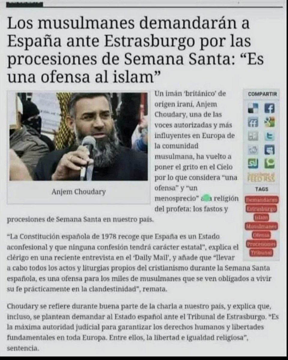 Llevan siglos matándose entre Chiitas y Suníes, pero lo que les molesta es nuestra Semana Santa.
La Bomba Nuclear que quiere Irán 🇮🇷 será el detonante de la III Guerra Mundial.
Ni EEUU 🇺🇸.
Ni Rusia 🇷🇺.
Ni China.🇨🇳.