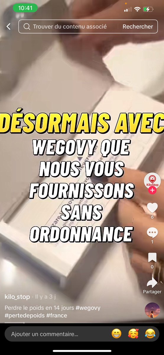 LanceursX's tweet photo. 🚨A signaler/partager en masse 🙏🏻 🚨 

https://t.co/cCr9CvP0RV…

🚫 Ce compte délivre Ozempic et Wegovy sans ordonnance en toute ILLÉGALITÉ 🚫

@tiktok_us @StephaneVojetta @ArthurDelaporte @Anses_fr @ordre_medecins @VeilleActSante 
@Ordre_Pharma @SantePubliqueFr @CaVautrin

#ENSEMBLE
