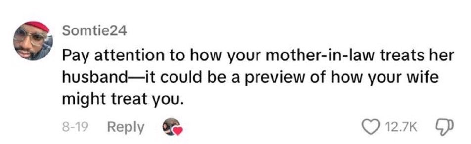 This may be the single best advice I’ve seen from a married man.