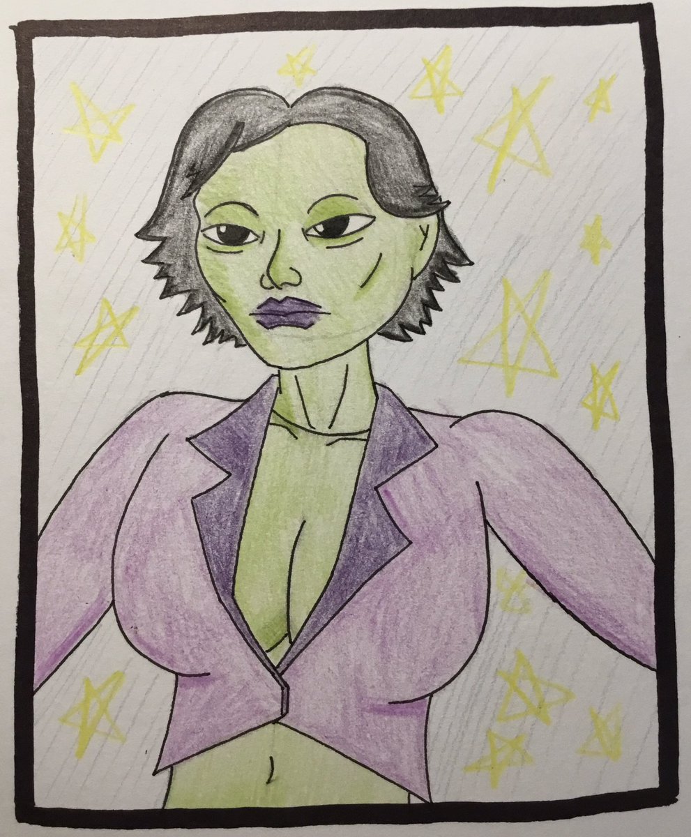 Drew an Alien Baddie