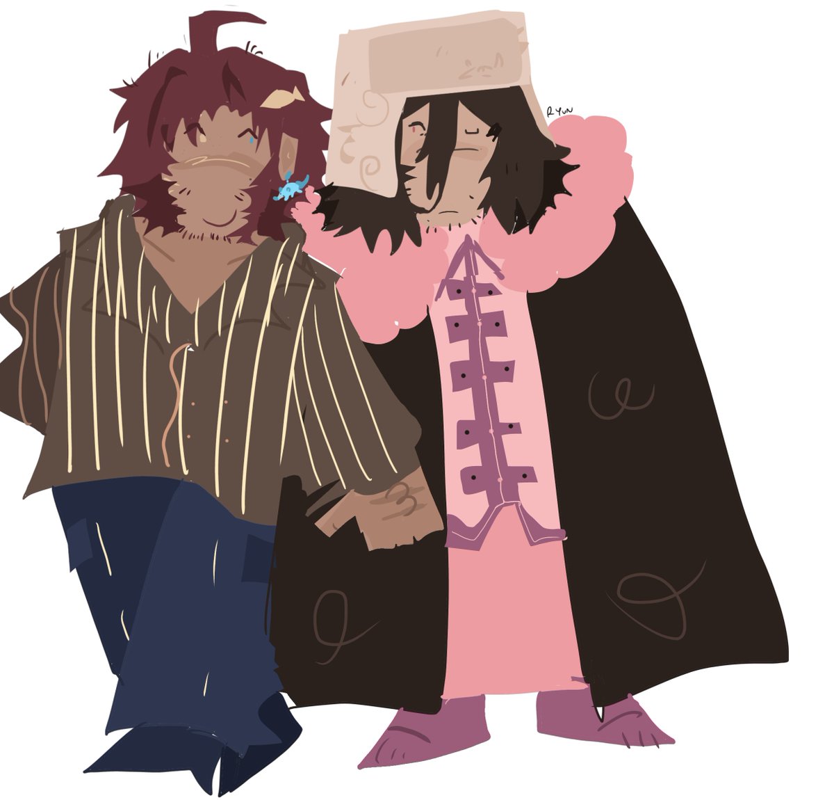 Rudie1038861's tweet photo. I can’t draw that well…at least to me #odabsd #fyodorbsd #rarepair #bsd #bsdfanart #bungostraydogs #fyodashipbsd https://t.co/RMCNLgzW9Q