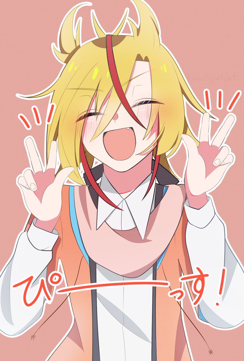 #創作 #イラスト
ダブルピース✌️✌️