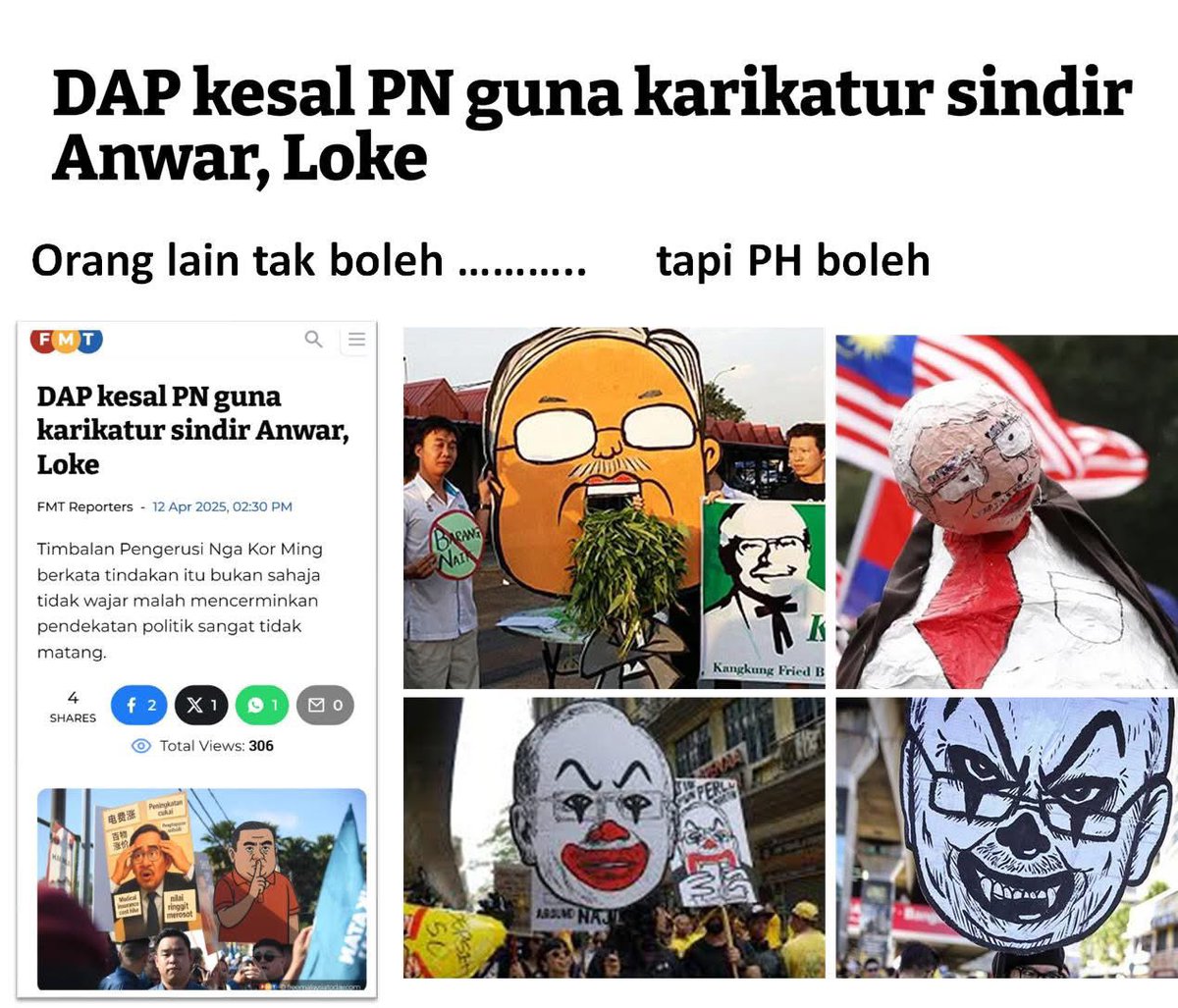 NaratifRakyat's tweet photo. DAP merajuk sebab dorang boleh, orang lain tak boleh.

Alasan diberi DAP: tak boleh sindir Anwar/Loke sebab tarif Trump. https://t.co/dJ0CKD2bfk