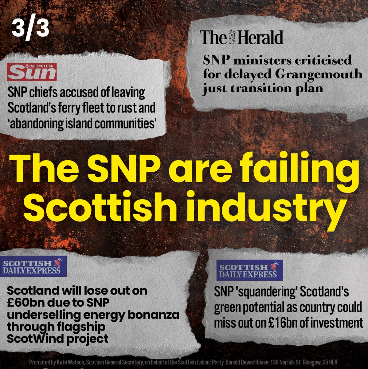 ScottishLabour's tweet image. Labour is acting to safeguard jobs and protect our industrial future.
