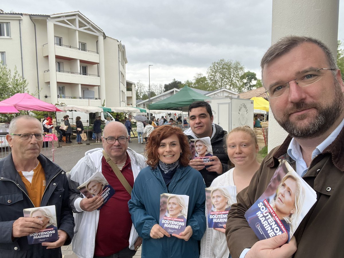 À Blanquefort, nous sommes sur le terrain pour défendre Marine.

#JeSoutiensMarine