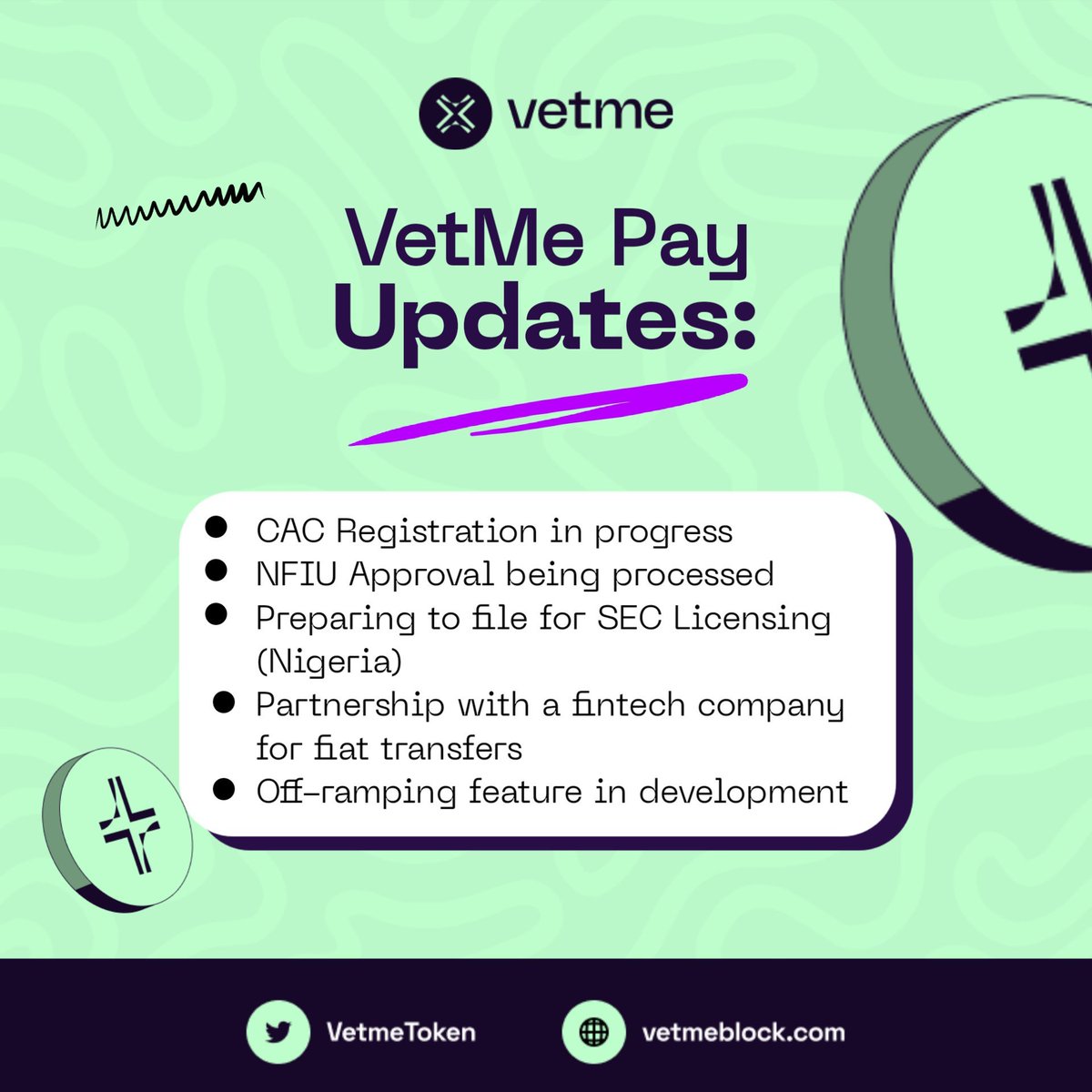 tellyfinner's tweet photo. @WhaleOfGems My best Pick right now $VetMe 

Lots of activities going on

With the Recent updates 

Much more activity is about to come to play 

Don't fade $VetMe https://t.co/mRpJKqood6