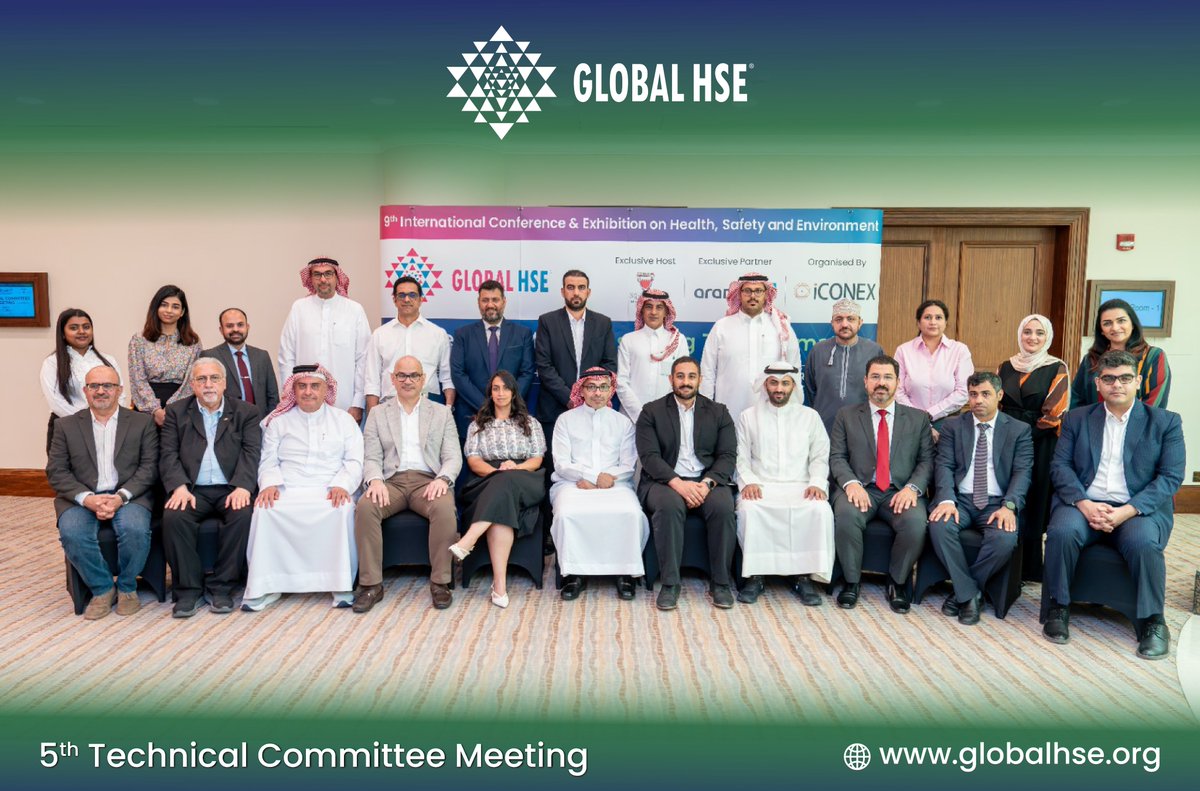 GlobalHSE_Event's tweet image. The 5th Technical Committee Meeting for the 9th edition of the Global HSE Conference &amp;amp; Exhibition was successfully held on 10th April 2025

We extend our sincere thanks to all committee members for their valuable insights and continued support.

#GlobalHSE2025 #TechnicalCommittee