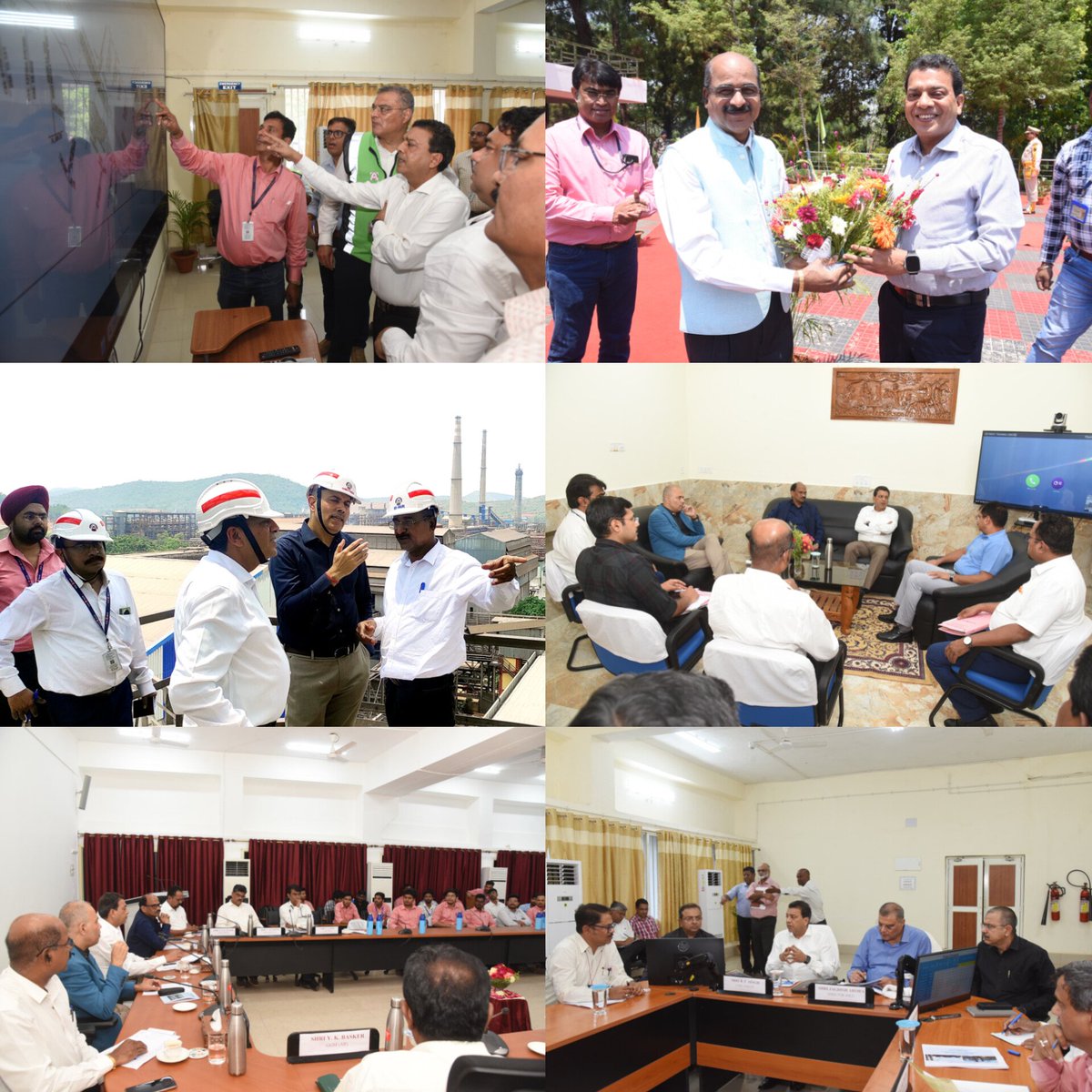 NALCO_India's tweet photo. Shri Brijendra Pratap Singh, @CMDNALCO, visited the Mines & Refinery Complex, Damanjodi on 9th and 10th April to review the ongoing project expansion activities. He was accompanied by Shri Jagdish Arora, Director (P&T), Shri Pankaj Sharma, Director (Production), and Dr. Tapas Kumar Pattanayak, Director (HR). Shri Niranjan Samal, ED (M&R), along with senior officials, briefed on the progress of ongoing activities.

During the visit, Shri Singh held meetings with representatives of various unions and associations, and also interacted with the newly joined GETs. He congratulated the Mines and Refinery collective for the recent achievements and dedicated efforts. @kishanreddybjp @satishdubeyy @MinesMinIndia
