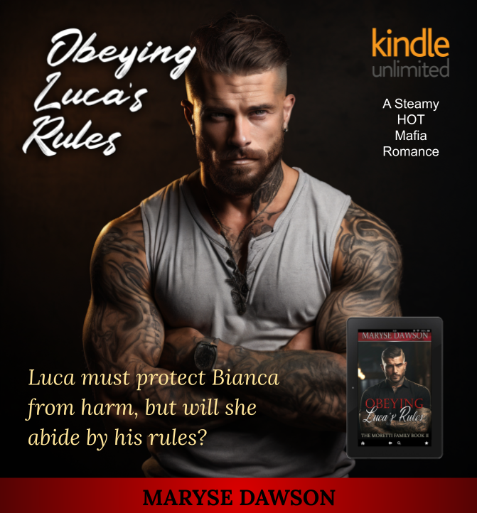 MaryseDawson's tweet photo. @A_DiAngelo Obeying Luca's Rules
https://t.co/vrBQQ6zsBm
The formidable bodyguard, Luca, must keep the feisty Bianca safe from danger but will she abide by his rules? A Steamy HOT #Mafia Romance!
With an alpha male, a feisty female, otk & an HEA!
#otk #DarkRomance #kindlebooks #Tempation https://t.co/BE28IYjf18