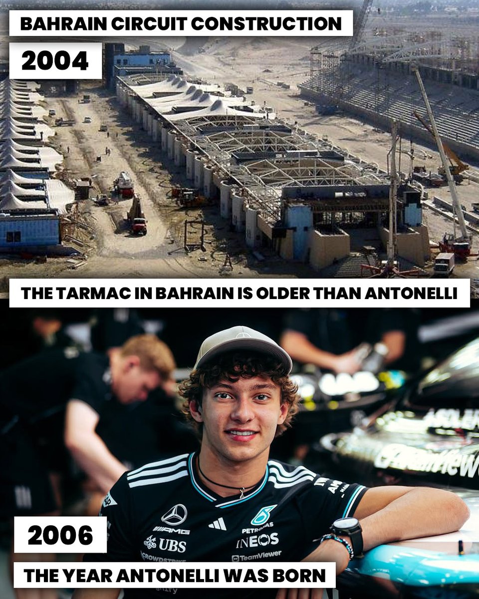 formula_profes's tweet photo. My favourite fact from the Bahrain Grand Prix for sure 😁😁

[photo credit: Sutton Motorsport Images, Kimi Antonelli]

#F1 #Formula1 #BahrainGP #KimiAntonelli #F1Track #F1Stats https://t.co/TmvsdeVcSO