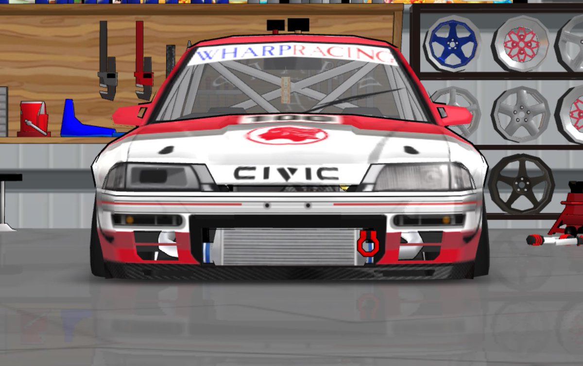 akagishigure462's tweet photo. Warp Racing 出光
この前Warpで作るって言った車両じゃないけど、良い出来じゃないかな。
フロントバンパーのアンダーライトは取っ払っております。
今後は片目ダクト前にストロボ付けようか迷ってる。
#frlegends #出光civic
#warpracing https://t.co/NucHVjw7bx