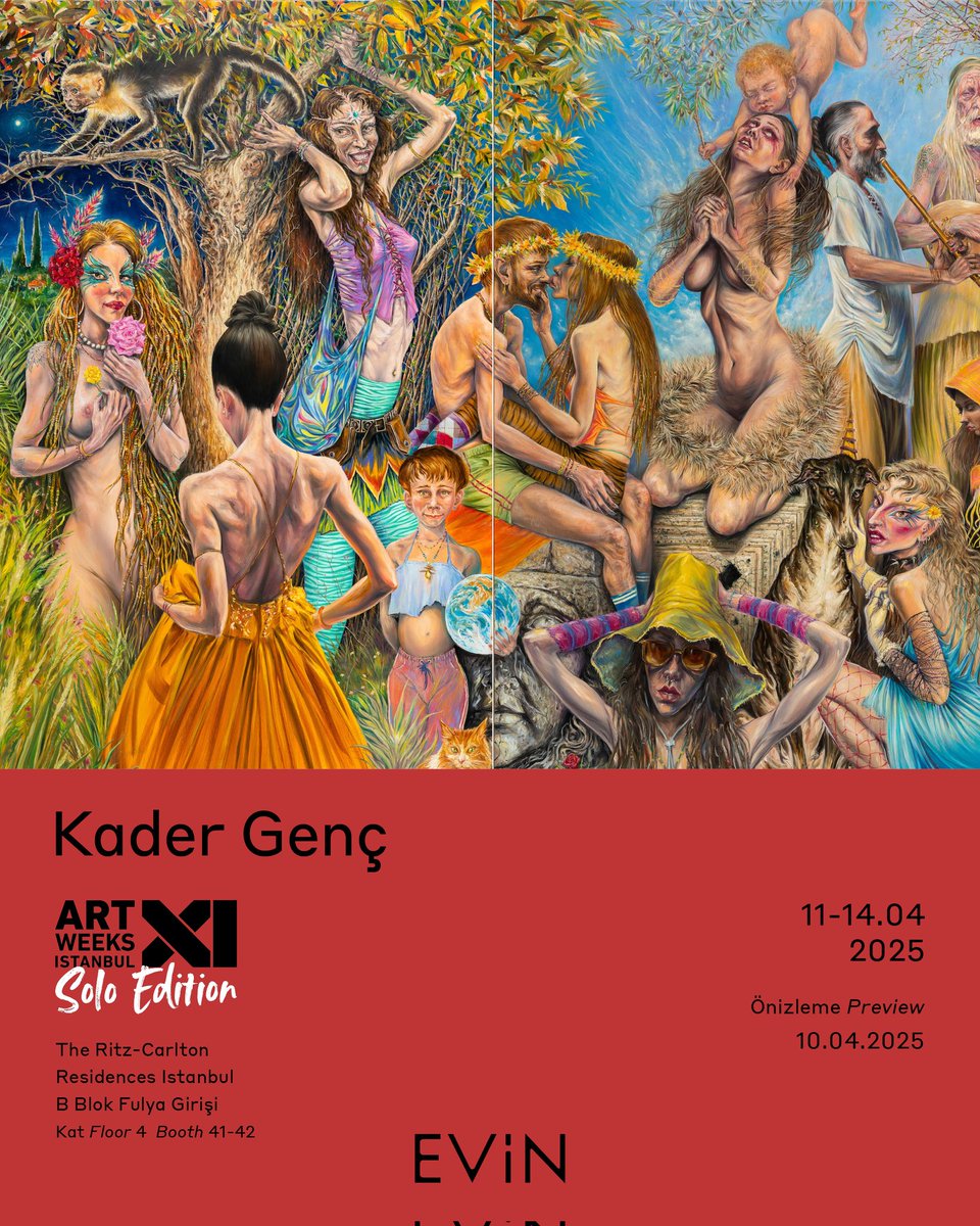 We're at ArtWeeks Istanbul till April 14 with solo presentations by Kader Genç, Hakan Gürsoytrak, and Emin Turan!
🕒 Visiting hours: 11AM - 7 PM
🌆 The Ritz-Carlton Residences, Fulya |  Floor 4, Booth 41 - 42
